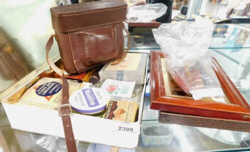 A late 20thC Elastoplast first aid tin, containing various collectable first aid items, sterile...