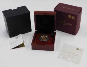 A Royal Mint Queen Elizabeth II gold full proof sovereign 2018, in capsule, with outer box, and... - 3