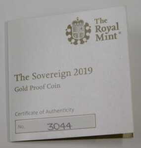 A Royal Mint Queen Elizabeth II gold full proof sovereign 2018, in capsule, with outer box, and... - 4