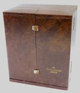 A 20thC Jaeger-LeCoultre Atmos clock, in a gilt brass and glazed case, of rectangular form, with... - 6