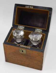 A 19thC rosewood travelling perfume bottle case, of domed form, with gilt metal mounts and plain... - 2