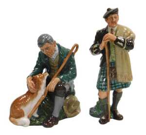 A Royal Doulton figure modelled as The Master HN2325, and another modelled as The Laird HN2361.
