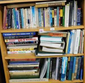 Books, fiction, non-fiction, to include the AA book of country walks, Complete Drivers Atlas,...