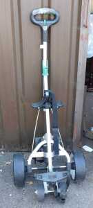 A Compact Plus golf trolley.