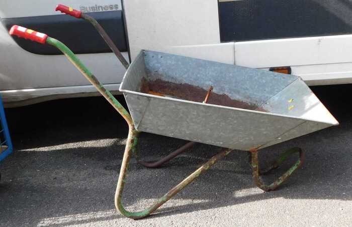 A wheel barrow. (AF)