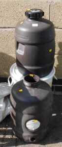 Two pressure barrels, etc. (a quantity)