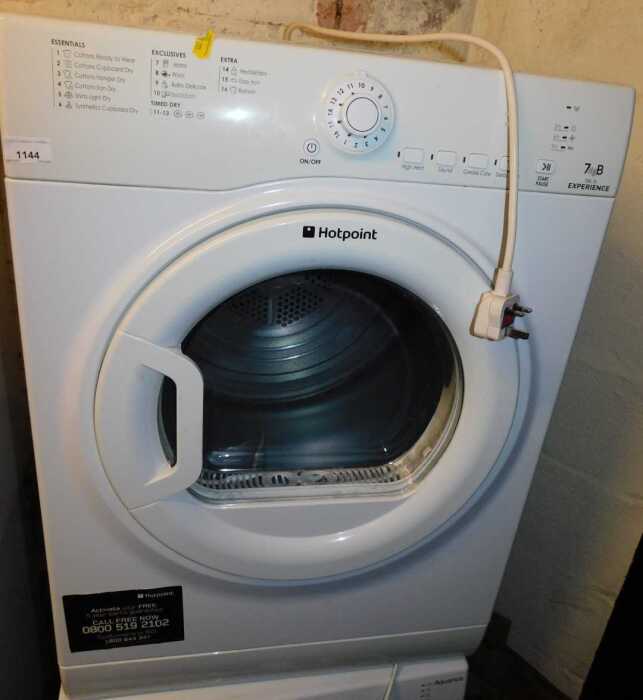 A Hotpoint 7kg tumble dryer.