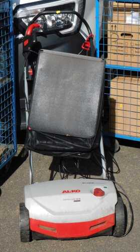 An Al-ko electric lawn raker and scarifier.