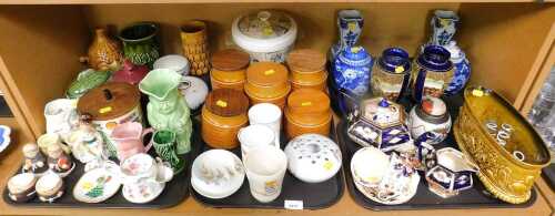 Decorative household effects, to include a group of Sylvac ceramic wares depicting a cucumber,...