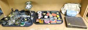 Household effects, to include early 20thC tins and bottles such as Vaseline, Lavendo Furniture...