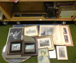 Mirrors, pictures, jigsaw puzzles, etc. (1 shelf)