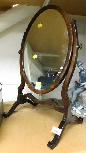 A swing frame mirror.