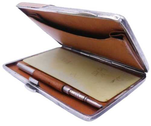A Victorian lady's silver and silver gilt evening case, engraved with leaves and foliate scrolls,...