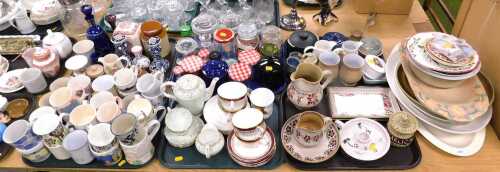 Ceramics, to include a Paragon Violascia part tea set, a pair of Nicholas Mosse pottery jugs,...