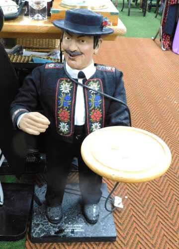 A David Aldridge Animations display model, in the form of a European gentleman in traditional...