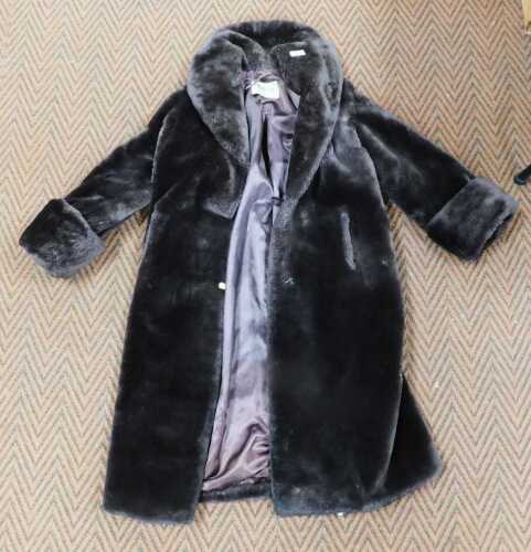 A full length faux fur Asta of London lady's jacket, in brown.