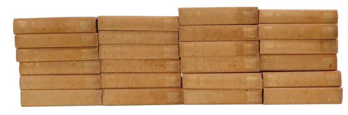 Maxwell (Herbert Bart Ed). The Works of GJ Whyte-Melville, 24 vols, gilt tooled red cloth,...