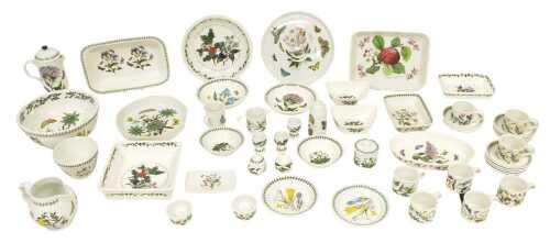 A Portmeirion pottery Botanic Garden pattern coffee service, together with oven to tablewares,...