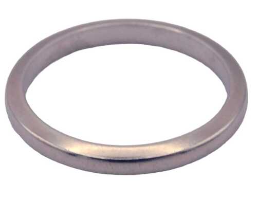 A wedding band, white metal stamped plat, size J&frac12;, 3.1g.