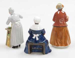 Three Royal Doulton figures, modelled as a Penny's Worth HN2408, Teatime HN2355, and Royal... - 2