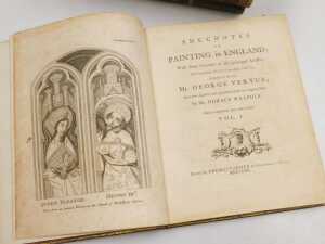 Walpole (Horace). Anecdotes of Painting in England, Collected by the Late Mr George Vertue, 1st... - 2