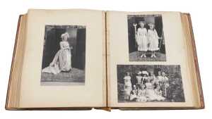 A late 19thC society photograph album, containing photographs of shooting and hunting parties,...
