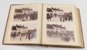 A late 19thC society photograph album, containing photographs of shooting and hunting parties,... - 3