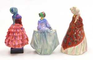 Three Royal Doulton figures modelled as Sweet Anne HN1318, The Paisley Shawl HN13912, and... - 2