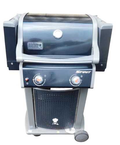 A Weber gas barbecue, with stand.