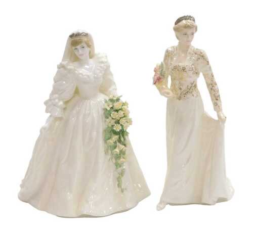 A Coalport limited edition porcelain figure Diana The Jewel in the Crown, number 635/9500, with...