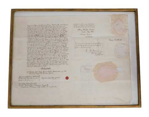 An indenture relating to the Bishop of Southwell, dated 24th October 1918, also relating to a...