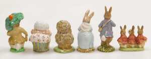 Four Beswick Beatrix Potter figures, brown back stamp, comprising Benjamin Bunny, Flopsy, Mopsy... - 2