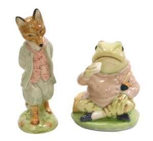 A large Royal Albert pottery Beatrix Potter figure modelled as Foxy Whiskered Gentleman, and...