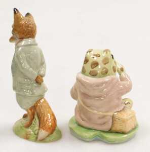 A large Royal Albert pottery Beatrix Potter figure modelled as Foxy Whiskered Gentleman, and... - 2