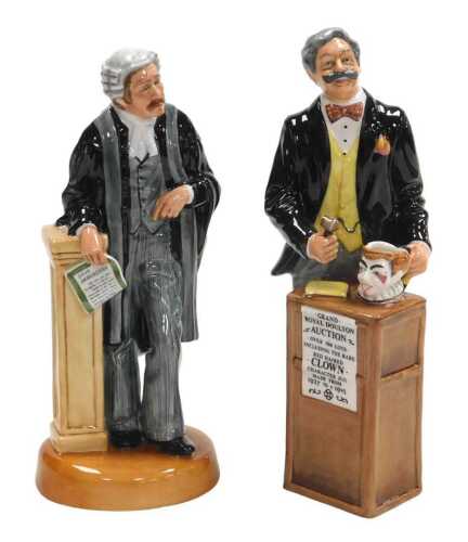 A Royal Doulton figure modelled as The Auctioneer HN2988, and another modelled as The Lawyer...