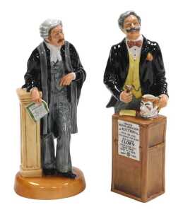A Royal Doulton figure modelled as The Auctioneer HN2988, and another modelled as The Lawyer...