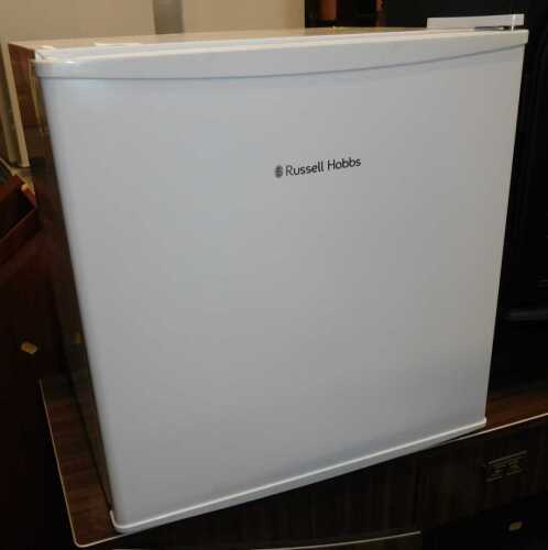 A Russell Hobbs fridge, 49cm high.