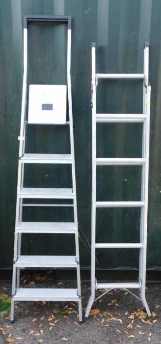 An Alio Masterstep 8946, together with a loft ladder. (2)