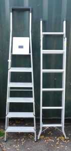 An Alio Masterstep 8946, together with a loft ladder. (2)