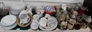 A quantity of ceramics, to include beer steins, etc.