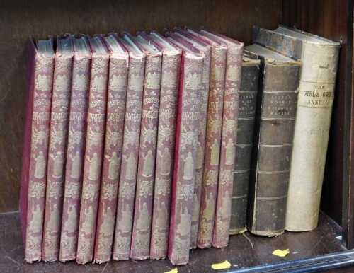Various volumes of The History of England, The Little Dorrit, Pickwick Papers, Oliver Twist, and...