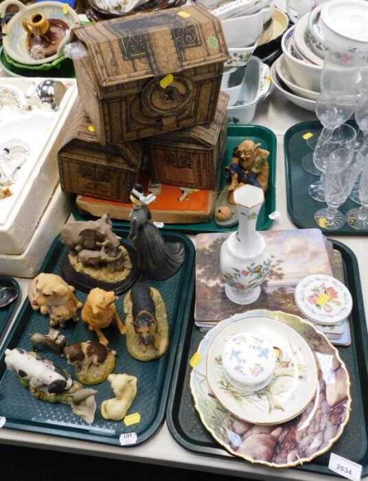 Miscellaneous items, to include three boxes of Little People, a Philips Bullion game, ceramics...