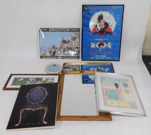 Pictures, prints, etc., to include a Disney 101 Dalmatians poster, after Annora Spence, print,...