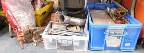 Tools, to include vice, fuel can, double barrel footpump, etc. (contents under 1 table)
