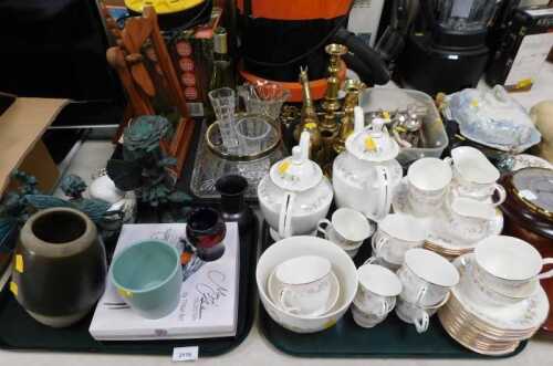 Decorative china and effects, to include a Mayfair part tea and coffee service, brass horse,...