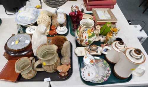 General household effects, to include stoneware jugs, a HJ Wood Indian Tree pattern relief...