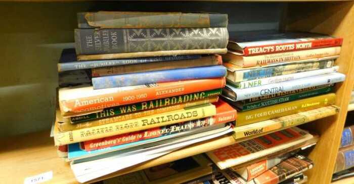 Various books, hardback, railway related, LNER, Pacific Slope Railroads, Lionel Trains, The...