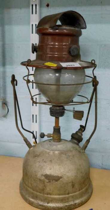A Tilley lamp.