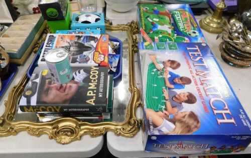 Decorative mirror, various figures, plastic soldiers, Perfect Order and other games, Test Match...