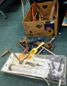 Various tools, vices, spanners, etc. (a quantity)